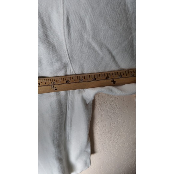 Champion Reverse Weave Hofstra Cropped Sweatshirt Cream Women's Small - Picture 5 of 7